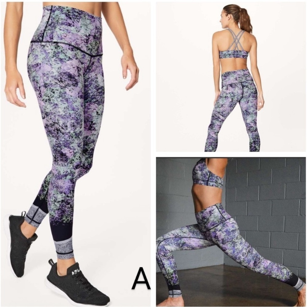 Lululemon Leggings Pants Wunder Under Vivid Vision High Rise Nulux Tights